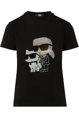 Karl Lagerfeld Ikon rhinestone-embellished T-shirt