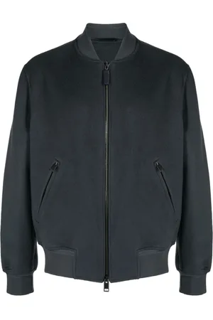 BRIONI Brushed-effect bomber jacket