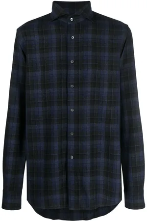 Xacus Check-pattern long-sleeve shirt