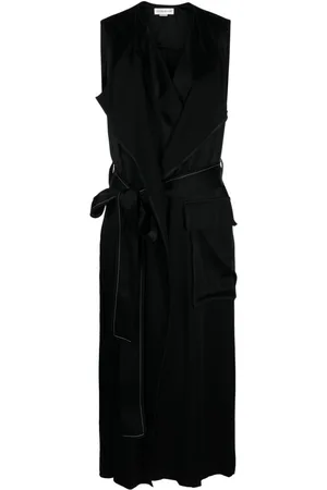 Victoria Beckham Belted sleeveless midi dress