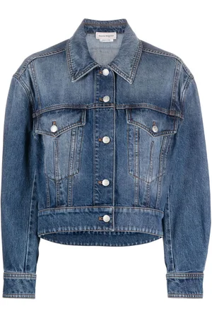 Alexander McQueen Cropped denim jacket