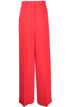 Viktor & Rolf Pressed-crease concealed-fastening tailored trousers