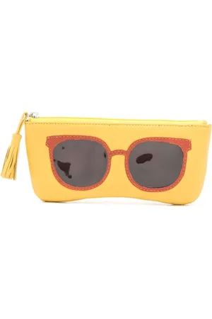 Sarah Chofakian Appliquéd leather sunglasses case