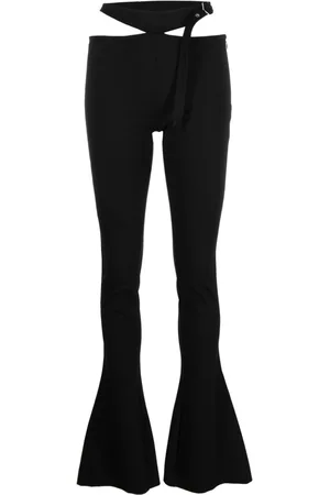 The Attico Cut-out flared trousers