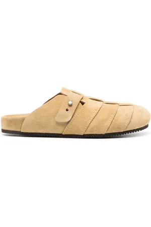 Buttero Round-toe suede slippers