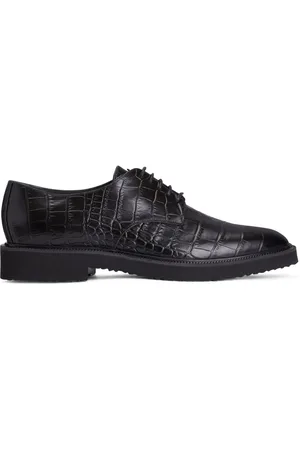 Giuseppe Zanotti Crocodile-effect leather Oxfords
