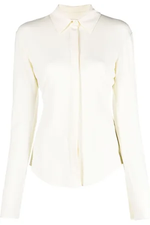 The Attico Elton logo-embroidery shirt