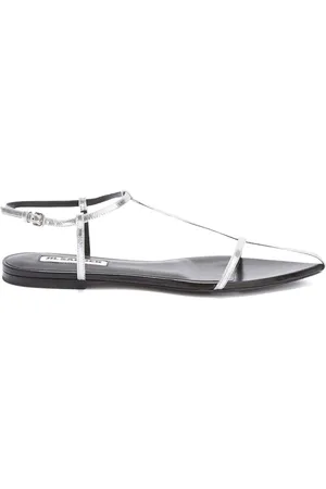 Jil Sander Pointed open-toe leather sandals