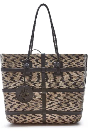 Altuzarra Watermill E/W raffia tote bag