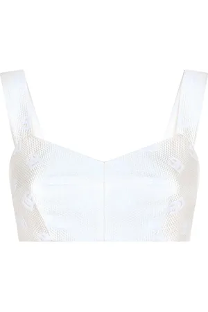 Dolce & Gabbana DG jacquard cropped top