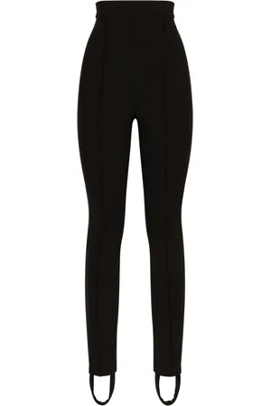 Dolce & Gabbana Pleat-detail stirrup leggings