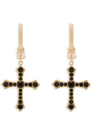 Dolce & Gabbana Cross-pendant drop earrings