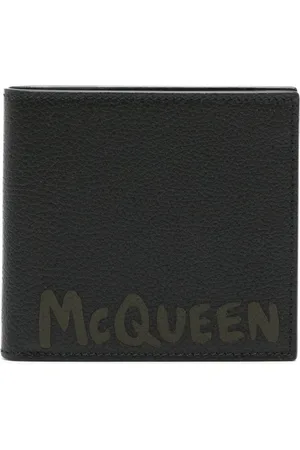Alexander McQueen Graffiti bi-fold leather wallet