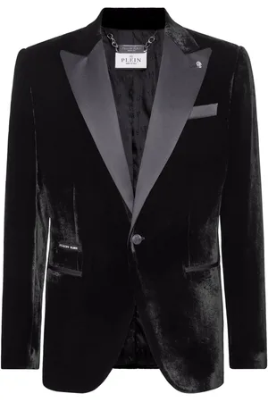 Philipp Plein Single-breasted velvet blazer