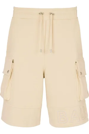 Balmain Logo-embossed cargo shorts