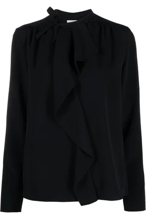 Isabel Marant Utah ruffle-trim cady blouse