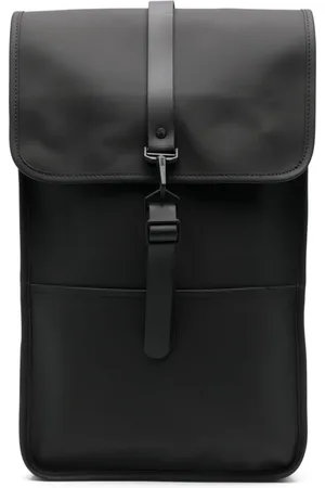 Rains Logo-engraved foldover-top backpack