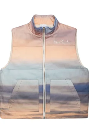 BLUE SKY INN Sunrise Clouds padded gilet