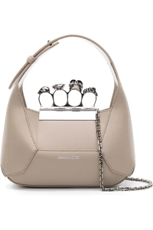 Alexander McQueen The Jewelled Hobo leather mini bag