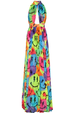 Philipp Plein Smile chiffon maxi dress