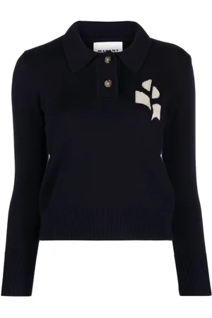 Marant Etoile Nola knitted polo sweatshirt