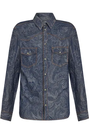 Etro Paisley-print denim shirt