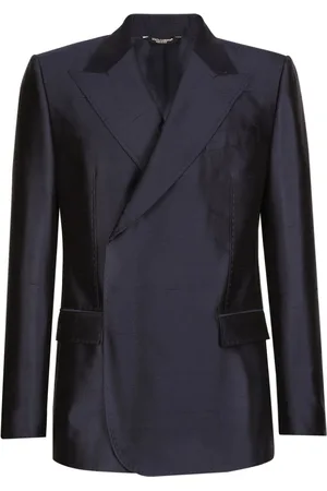 Dolce & Gabbana Double-breasted silk suit jacket
