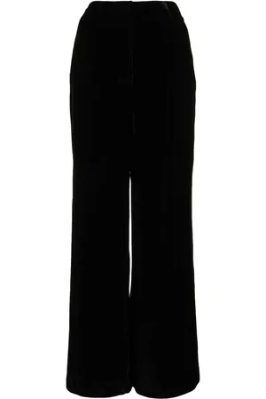 ULLA JOHNSON Veronica velvet wide-leg trousers