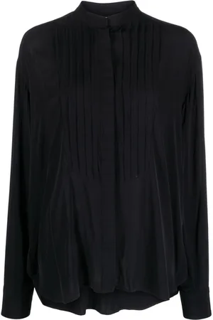 Isabel Marant Amel pleated crepe blouse