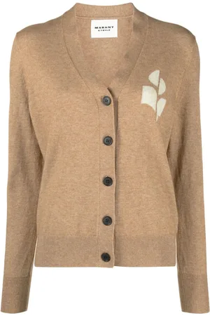 Marant Etoile Karin intarsia-logo cardigan