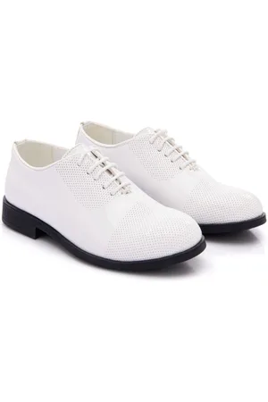 M. Moustache Round-toe perforated oxford shoes