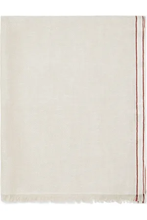 Brunello Cucinelli Stripe border scarf