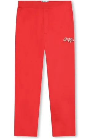 Kenzo Logo-patch cotton track pants