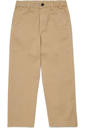 Diesel Logo-embroidered straight-leg trousers