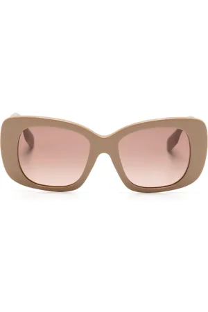Burberry Logo-plaque square-frame sunglasses