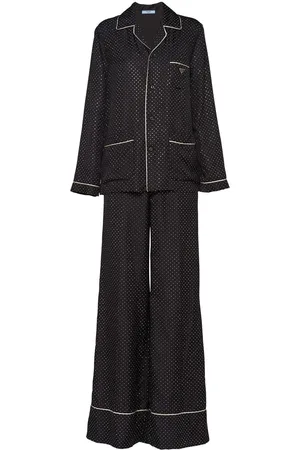 Prada Embroidered twill pajamas
