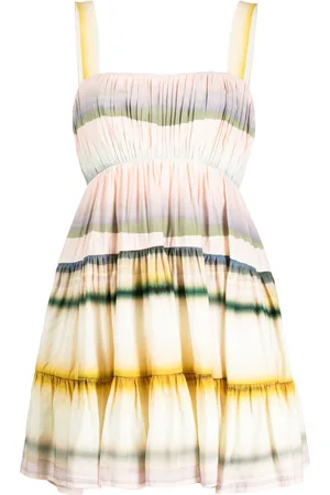 Acler Lomond stripe-pattern dress