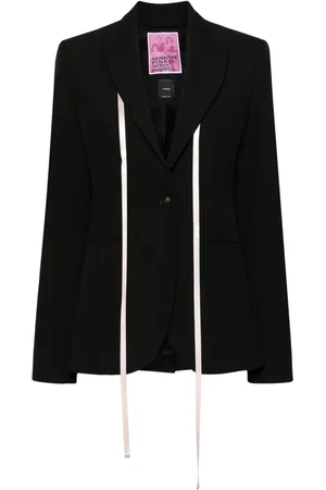 Pinko X Patrick McDowell ribbon-detailed blazer