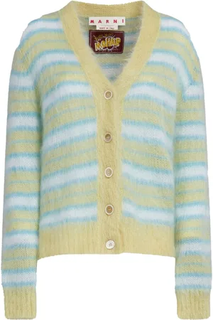 Marni Brushed striped-pattern cardigan