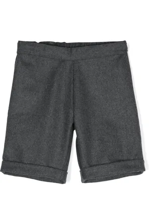 SIOLA Mélange-effect cotton shorts