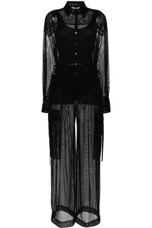 Pinko X Patrick McDowell mesh jumpsuits