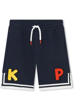 Kenzo Logo-patch cotton shorts