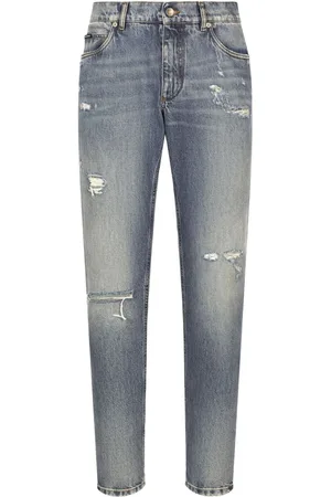 Dolce & Gabbana Straight-leg cotton jeans
