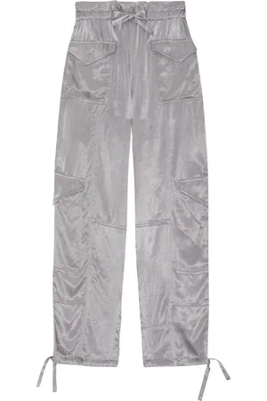 Ganni High-waist tapered-leg trousers
