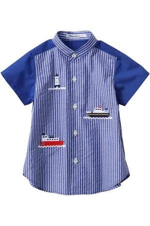 Familiar Striped short-sleeve shirt