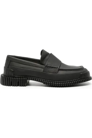 Camper Pix ribbed-detailing leather-sole loafers