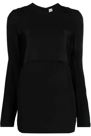 Totême Crepe-texture long-sleeved top