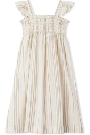 BONPOINT Alexandra striped cotton dress