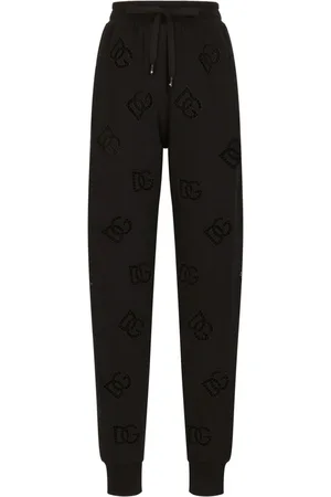 Dolce & Gabbana Logo-embroidered drawstring-waistband track pants