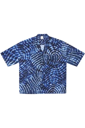 MARCELO BURLON AOP Soundwaves-print shirt